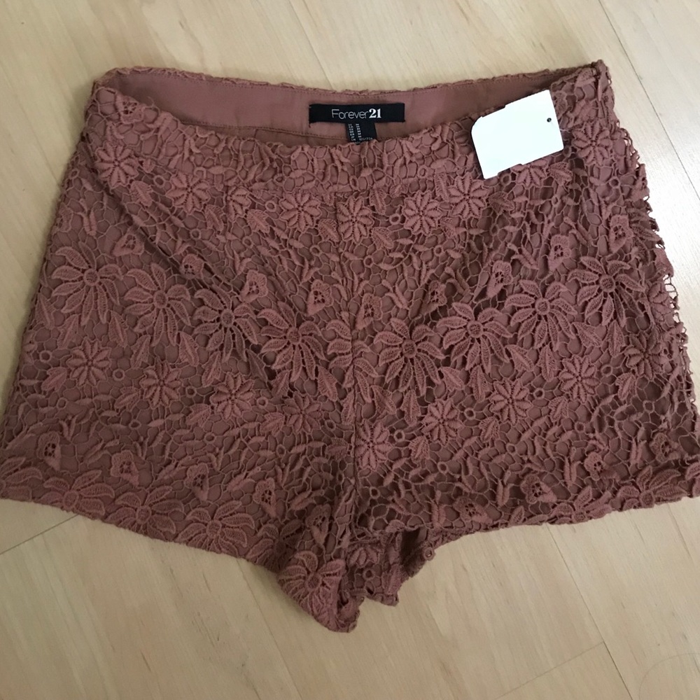 Forever 21 embroidered shorts